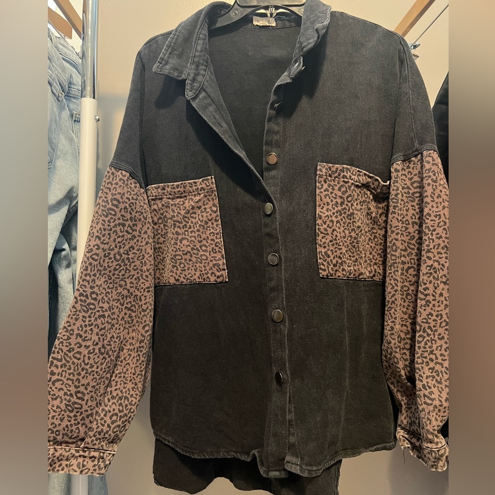 denim shacket